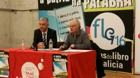 O secretario xeral de Política Lingüística salientou na rolda de prensa a importancia do libro galego na difusión e na visibilidade da lingua propia de Galicia O secretario xeral de Política Lingüística salientou na rolda de prensa a importancia do libro galego na difusión e na visibilidade da lingua propia de Galicia