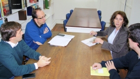 El secretario xeral de Cultura y el director general del Libro de la Ciudad de Buenos Aires 