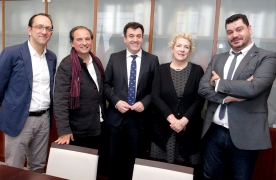 Román Rodríguez se reunió esta tarde con la presidenta del PEN Internacional, Jennifer Clement