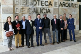 Román Rodríguez destacou no acto a importancia deste iniciativa para a salvagarda e difusión “da memoria dunha institución única para o estudo da historia de Compostela e Galicia” Román Rodríguez destacou no acto a importancia deste iniciativa para a salvagarda e difusión “da memoria dunha institución única para o estudo da historia de Compostela e Galicia”