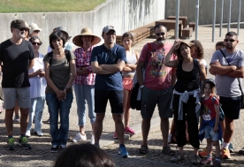 El secretario xeral de Cultura, Anxo Lorenzo, participó en la andadura del ciclo ‘Monumenta, andar con arte' titulada 'O Miño: A raia da amizade'