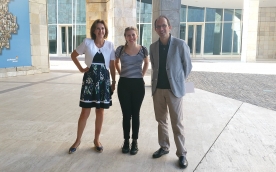 La bonaerense, Natalia Philipp, ganadora del certamen literario 'Galicia entre nosotros', visitó esta mañana la Cidade da Cultura La bonaerense, Natalia Philipp, ganadora del certamen literario 'Galicia entre nosotros', visitó esta mañana la Cidade da Cultura