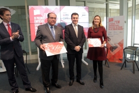 O conselleiro de Cultura na entrega de premios 