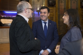O conselleiro de Cultura, Educación e Ordenación Universitaria en funcións, Román Rodríguez, presidiu esta tarde o acto de entrega do XII Premio Novela Europea ‘Casino de Santiago’