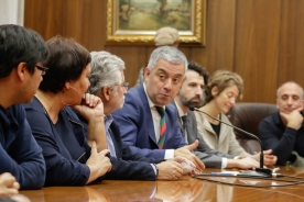 Valentín García participou esta mañá no acto de presentación da peza audiovisual que contou co apoio da Consellería de Cultura e Educación no marco da programación Letras Galegas 2016 da Xunta de Galicia