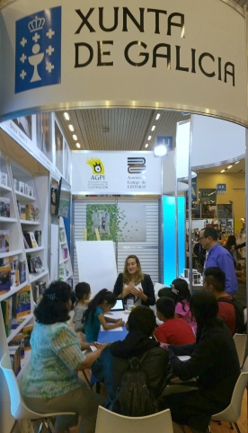 Erica Esmorís na feira do libro Erica Esmorís na feira do libro