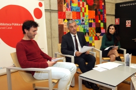 O secretario xeral de Política Lingüística na presentación das iniciativas 