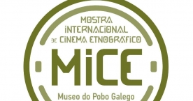 Logo Mostra Internacional de Cinema Etnográfico (MICE) do Museo do Pobo Galego