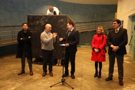 O conselleiro de Cultura e Turismo, Román Rodríguez, asistiu esta tarde á inauguración da exposición Ondas do mar de Galicia. Faros e paisaxes mariñas