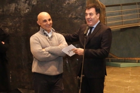 O conselleiro de Cultura e Turismo, Román Rodríguez, asistiu esta tarde á inauguración da exposición Ondas do mar de Galicia. Faros e paisaxes mariñas