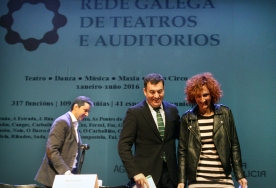 El conselleiro de Cultura, Educación e Ordenación Universitaria, Román Rodríguez, presentó la nueva programación semestral de la Rede Galega de Teatros e Auditorios El conselleiro de Cultura, Educación e Ordenación Universitaria, Román Rodríguez, presentó la nueva programación semestral de la Rede Galega de Teatros e Auditorios