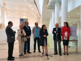 O secretario xeral de Cultura na nova exposición da Biblioteca de Galicia O secretario xeral de Cultura na nova exposición da Biblioteca de Galicia