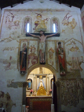 San Antoniño de Toques, pintura mural restaurada