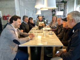 Avances no programa de actividades que convertirá Mar del Plata na capital cultural da Galicia exterior da man de José Solla