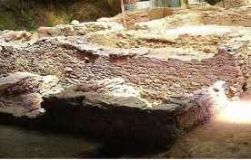 Yacimiento romano de Caldoval, en Mugardos